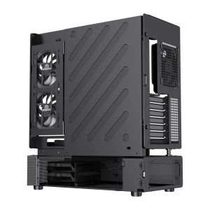 Gamemax Case ATX - N90 BG - Addressable RGB, Modular Dual-Chamber