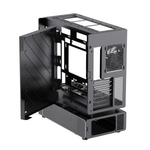 Gamemax Case ATX - N90 BG - Addressable RGB, Modular Dual-Chamber