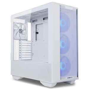Case Lian Li LANCOOL III RGB Mid-Tower, Tempered Glass, White
