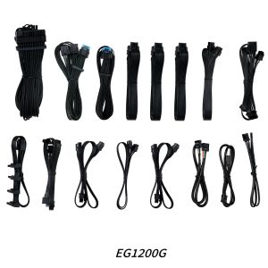 Захранващ блок Lian Li EDGE 1200W 80+ Gold PCIe 5.1, ATX 3.1 - Черно