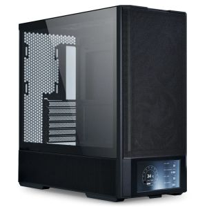 Case Lian Li LANCOOL 207 Digital Mid-Tower, Tempered Glass, Black