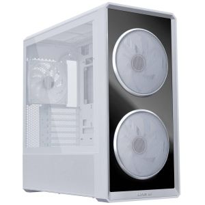 Кутия Lian Li LANCOOL 217 INF RGB Mid-Tower, Tempered Glass - White