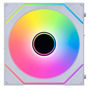 Вентилатор Lian Li UNI FAN SL-INF Wireless ARGB PWM - Reverse Blade, 120 mm Бял