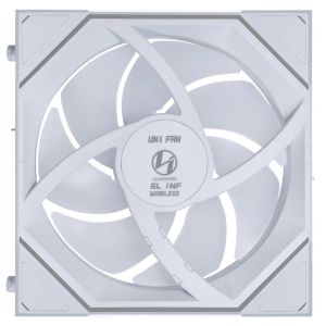 Вентилатор Lian Li UNI FAN SL-INF Wireless ARGB PWM - Reverse Blade, 120 mm Бял