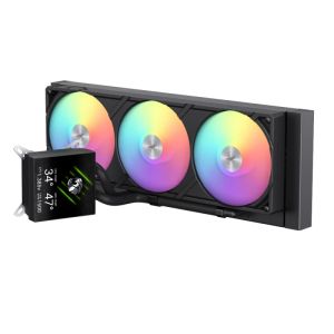 Gamemax Water Cooling GLACIER 360 LCD BK - Addressable RGB