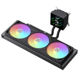 Gamemax Water Cooling GLACIER 360 LCD BK - Addressable RGB