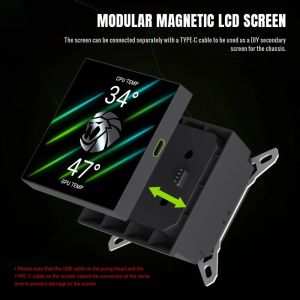 Gamemax Water Cooling GLACIER 360 LCD BK - Addressable RGB