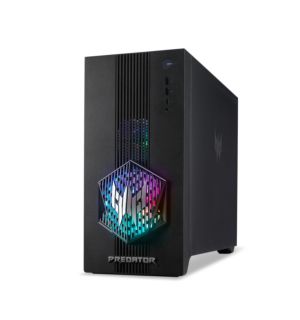 Настолен компютър Acer Predator PO3-665, Intel Core Ultra 5 225F (up to 4.90GHz, 20MB), 32GB DDR5 5600MHz ( 2*16GB), 1TB SSD PCI-e + M.2 slot free, no DVD, GeForce RTX 5070 12GB GDDR7, GLAN, WiFi7&BT 5.4, 4*USB 3.2, 4*USB 2.0, 1*Type C, 850W Plus Gold, No