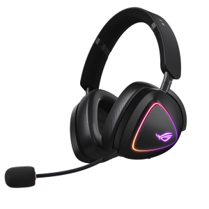 Геймърски безжични слушалки ASUS ROG Delta II - USB-C, Aura Sync RGB