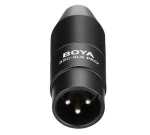 BOYA Mini-Jack to XLR Adapter with Power Convert 35C-XLR Pro