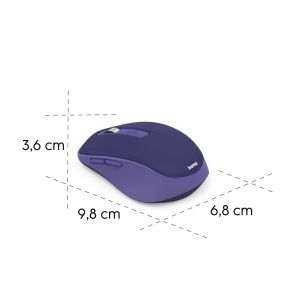 Hama “WM-450” Multi-Device Mouse, Wireless, Radio/Bluetooth®, 7 Buttons, purple