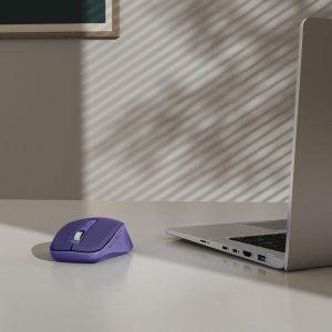 Hama “WM-450” Multi-Device Mouse, Wireless, Radio/Bluetooth®, 7 Buttons, purple