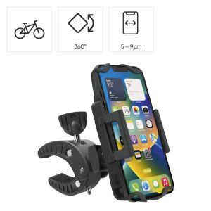 Hama "Strong" Bicycle Mobile Phone Holder, 360-degree Rotation, Univers. for Sma