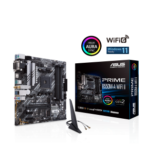 Дънна платка ASUS Prime B550M-A WIFI II, socket AM4