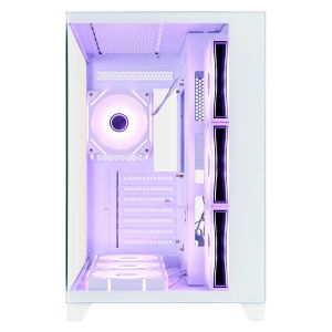 1stPlayer Case ATX - MEGAVIEW MV8 White - 7 x 120 mm A-RGB fans included