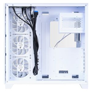 1stPlayer Case ATX - MEGAVIEW MV8 White - 7 x 120 mm A-RGB fans included