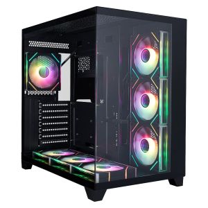 1stPlayer Case ATX - MEGAVIEW MV8 Black - 7 x 120 mm A-RGB fans included