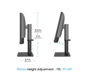 Монитор BenQ PD2706QN, 27", 100Hz, QHD IPS, AQCOLOR, Designer, Pantone, Nano Matte Panel, HDR10, 100% sRGB, Card Reader, HDMI (2.0), DP (1.4), USB-C (DP alt. PD 90W), USB Hub, 3.5 Jack, 2x 3W, Pivot, Height adj. 115mm, VESA 100