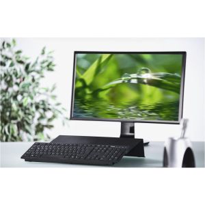 Hama "Carbon" Laptop Stand, up to 47 cm (18.4"), Carbon Look, black