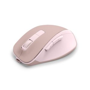Hama “WM-500” Wireless Mouse, Ergonom., 6 Buttons, W/O Click Noise, Battery, pink