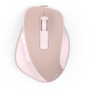 Hama “WM-500” Wireless Mouse, Ergonom., 6 Buttons, W/O Click Noise, Battery, pink