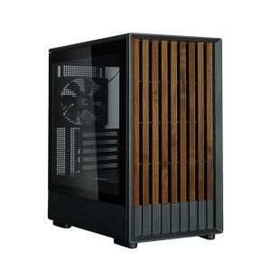 Zalman кутия Case mATX - P10 NAMU BLACK - Wood, USB-C