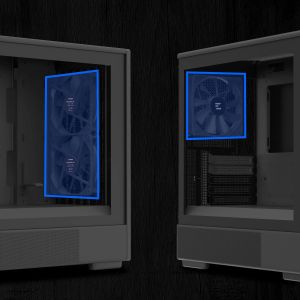 Zalman кутия Case mATX - P10 NAMU BLACK - Wood, USB-C