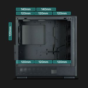 Zalman кутия Case mATX - P10 NAMU BLACK - Wood, USB-C