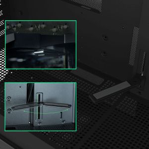 Zalman кутия Case mATX - P10 NAMU BLACK - Wood, USB-C