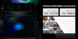 Zalman CPU Cooler CNPS9X PERFORMA PLUS BLACK LGA1851/AM5