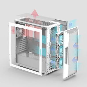 Zalman Case ATX - I3 NEO V2 White - RGB, Mesh