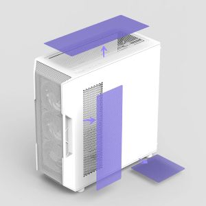 Zalman Case ATX - I3 NEO V2 White - RGB, Mesh