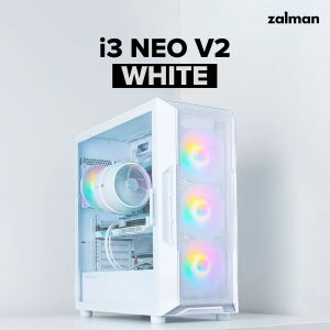Zalman Case ATX - I3 NEO V2 White - RGB, Mesh