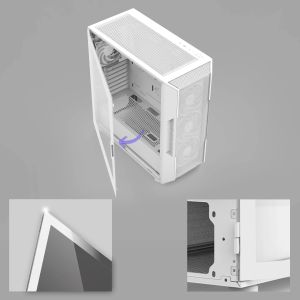 Zalman Case ATX - I3 NEO V2 White - RGB, Mesh