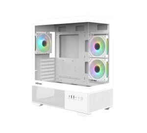 Zalman Case ATX - Chronix WHITE V2 - 3 x 120 mm A-RGB, USB-C, Tempered Glass