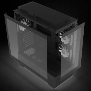 Zalman Case ATX - Chronix BLACK V2 - 3 x 120 mm A-RGB, USB-C, Tempered Glass
