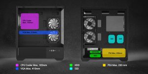 Zalman Case ATX - Chronix BLACK V2 - 3 x 120 mm A-RGB, USB-C, Tempered Glass