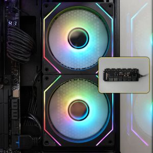 Zalman Case ATX - Chronix BLACK V2 - 3 x 120 mm A-RGB, USB-C, Tempered Glass