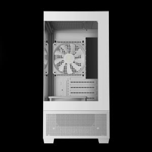 Gamdias кутия Case mATX - AURA GC9M Elite White - 3 x 120 mm A-RGB, USB-C, Tempered Glass