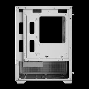 Gamdias кутия Case mATX - AURA GC9M Elite White - 3 x 120 mm A-RGB, USB-C, Tempered Glass