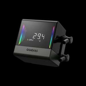 Gamdias водно охлаждане Water Cooling Chione E4-360 - LCD Screen, A-RGB