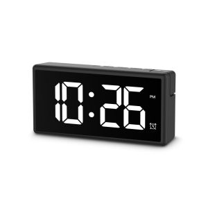 Hama "Ibiza" Digital Alarm Clock, Multi-colour display, with USB Charging Functi