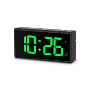 Hama "Ibiza" Digital Alarm Clock, Multi-colour display, with USB Charging Functi