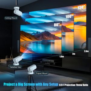 MagCubic Portable Multimedia Projector HY300 Pro+ - 4K, Android 11, Wi-Fi, Bluetooth 5.4