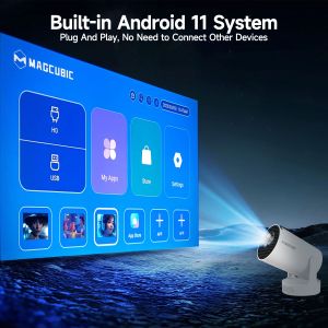 MagCubic Portable Multimedia Projector HY300 Pro+ - 4K, Android 11, Wi-Fi, Bluetooth 5.4