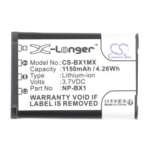 Camera Battery for SONY NP-BX1 LiIon 3.7V 1150mAh  Cameron Sino