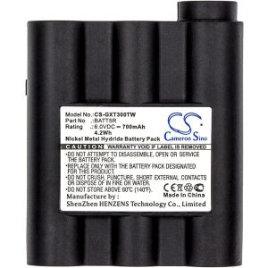 Camera Battery for Two-Way Radio  MIDLAND G7 MAG, GXT1000, AVP17/BATT5R  NIMH  6V 700mA Cameron Sino