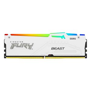 Memory Kingston FURY Beast White RGB 64GB(2x32GB) DDR5 6000MHz CL36