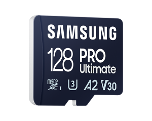 Memory card Samsung PRO Ultimate microSD Card (2023), 128GB, Adapter, USB reader