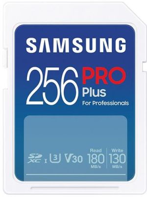 Memory card Samsung PRO Plus SD Card (2023), 256GB, USB reader, White